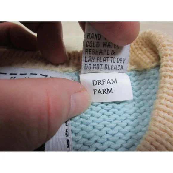 Vintage StoryBook Knits "Dream Farm" Cardigan Womens (M) Cows Animal Teacher - Picture 11 of 16